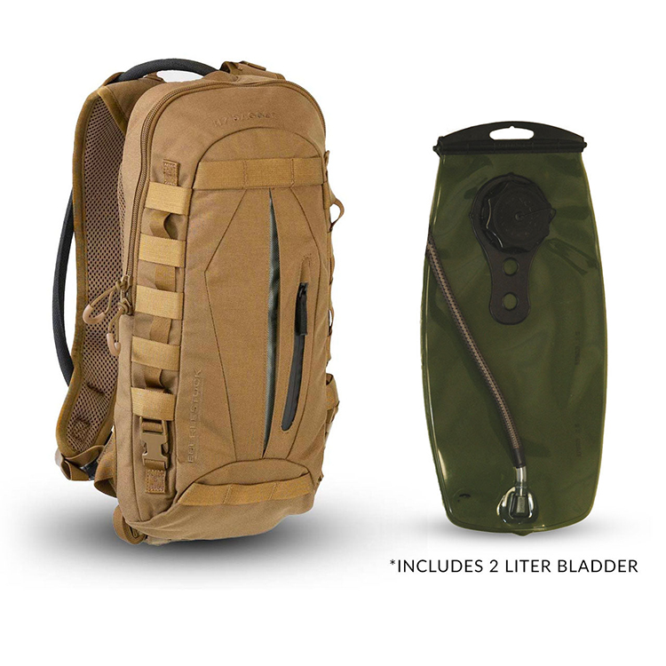 Tactical Bag Factory New Style Nylon Ripstop Hydration Pack Water Backpack for Hiking Cycling 