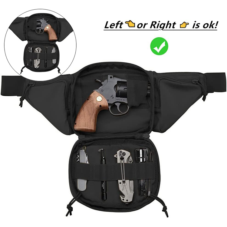 Custom Tactical Bag Tactical Waist Bag Waterproof Molle EDC Pouch Tactical Fanny Pack Gun Holster