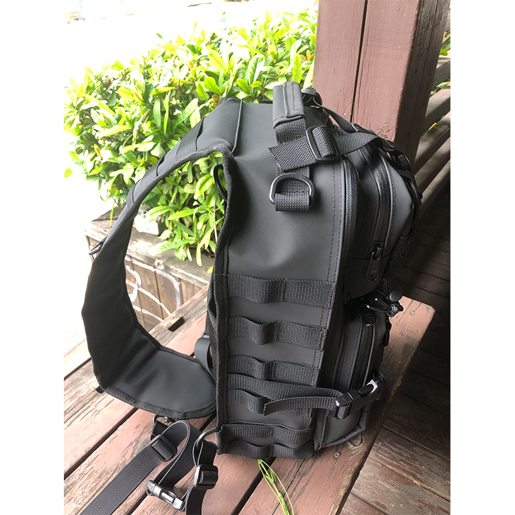 Customize Brand 840D TPU Tarpaulin Material Waterproof Tactical Sling Pack For Hiking Camping