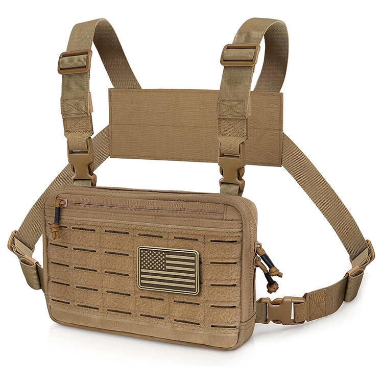 Customize Brand Molle System Waterproof 1000D Nylon Chest Rig Pack For Outdoor Hunting 