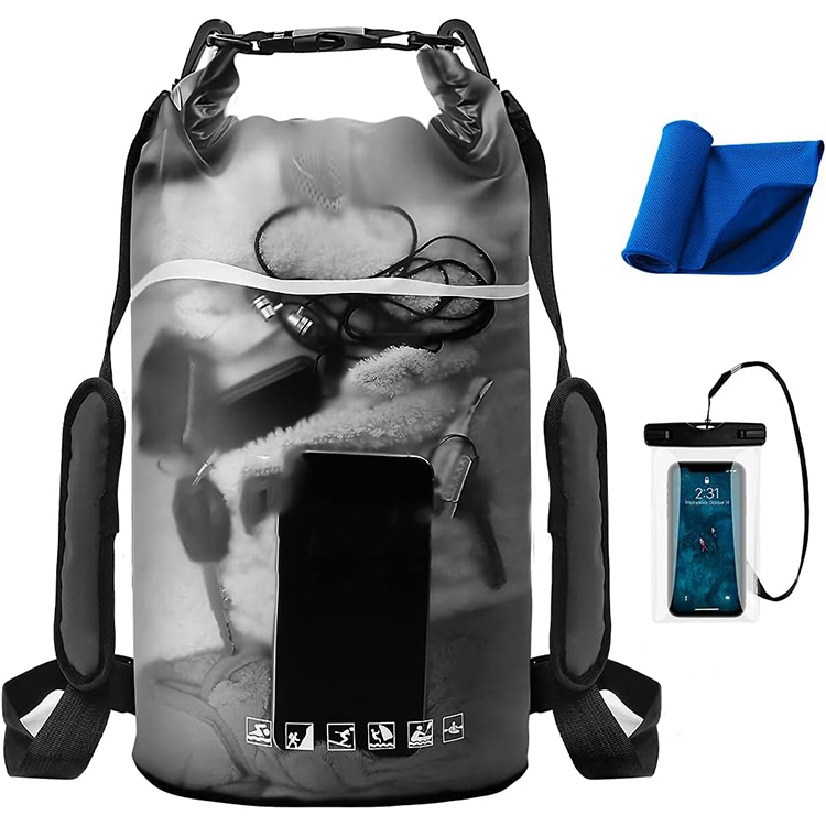 Dry Bag Manufacturer Transparent PVC Dry Sack For Swimming Boating Kayaking 