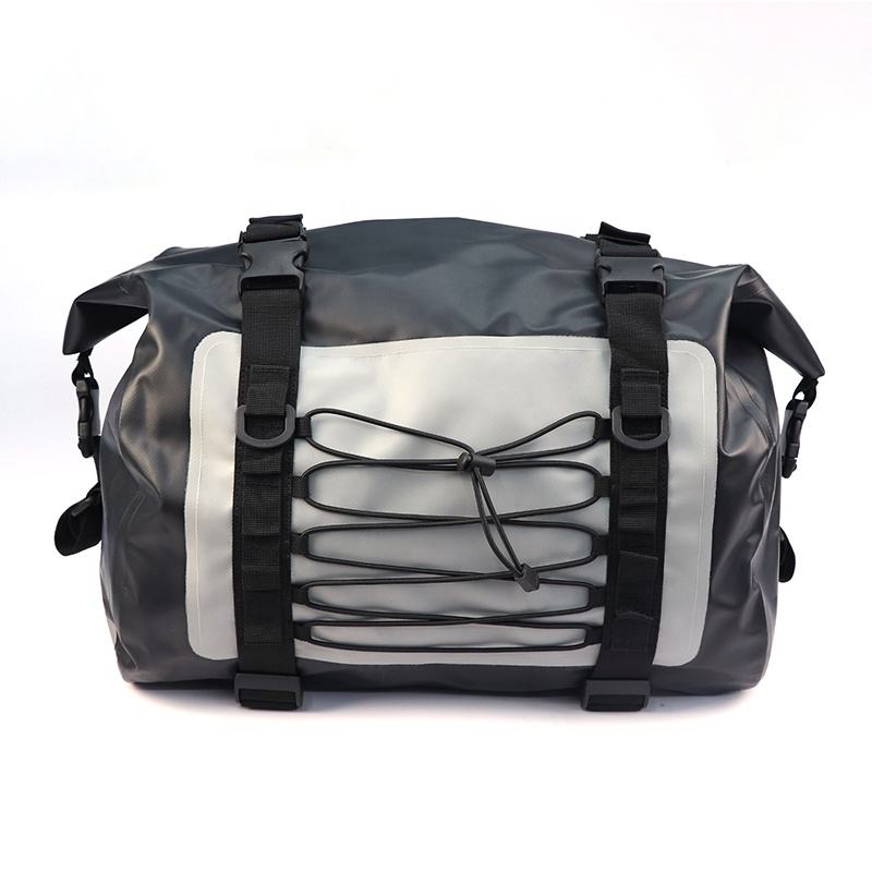 Outdoor Motorbike Travel 500D PVC Material Reflective Printing Motorcycle Soft Luggage 
