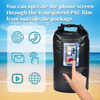 Dry Bag Supplier Transparent Windown Pocket Front 100% Waterproof Dry Bag Black Color 