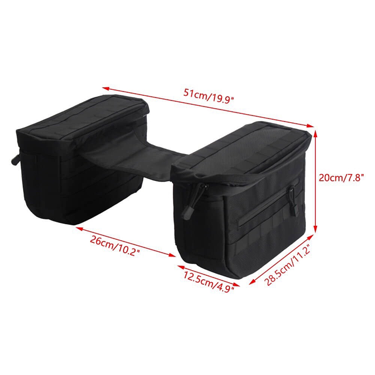 Outdoor Motor Waterproof 1680D Polyester 35L Saddlebags For Motorcycle 