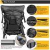 Hot Sale Waterproof Biker Backpack Luggage Rack Side Bags Rucksack For Motorcycle 
