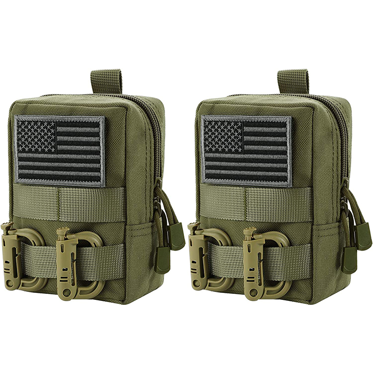 China Supplier Customize Color Size EDC Tactical Clip Phone Pouch For Waist Pack 
