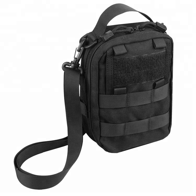Cordura Black Man Shoulder Strap Small Utility Small Pouch Bag, Tactical Bag, Tactical Bag Molle