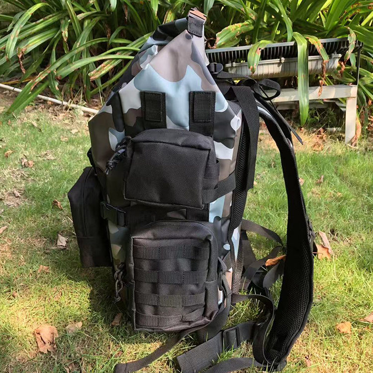 Tarpaulin 500D PVC 40l Camouflage Dry Bag Waterproof Military Tactical Backpack