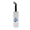 Customize Logo 500ml 650ml TPU BPA Free White Color Hydration Water Flask For Running 