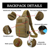 Wholesale Tactical Bag Manufacturer Waterproof Tactical Shouler Bag USB Sling Pack For Man 