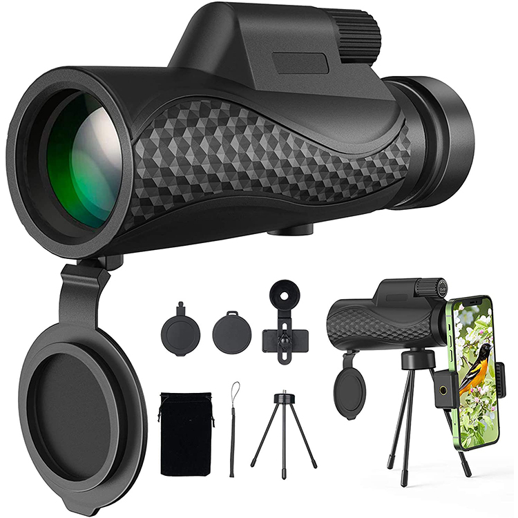 Outdoor Hunting Low Night Vision 12x50 Monocular Telescope With Phone adapter 