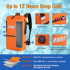 Dry Bag Supplier Cooler Backpack Orange Reflective Printing Beer Opening Attached Cooler Bag 