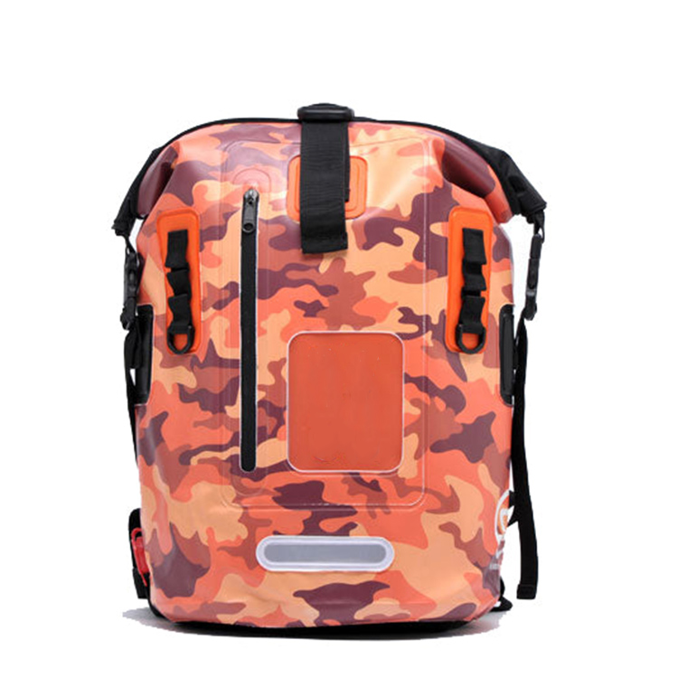 Camo Dry Bag Customized Camouflage Pattern PVC Tarpaulin Waterproof Backpack 20L for Man 